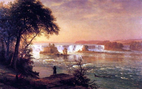  Albert Bierstadt The Falls of St. Anthony - Hand Painted Oil Painting