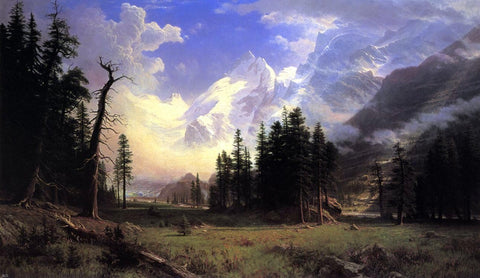  Albert Bierstadt The Morteratsch Glacier, Upper Engadine Valley, Pontresina - Hand Painted Oil Painting