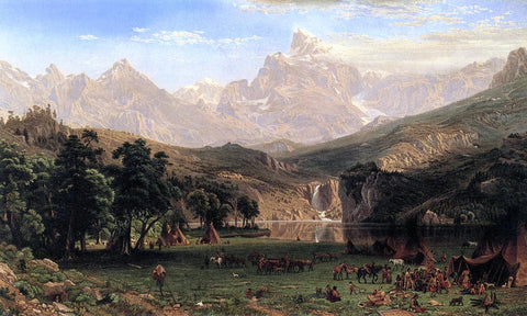  Albert Bierstadt The Rocky Mountains, Lander's Peak - Hand Painted Oil Painting