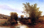  Albert Fitch Bellows Landscape with Footbridge - Hand Painted Oil Painting