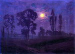  Alexander Mueller Moonlight Scene - Hand Painted Oil Painting