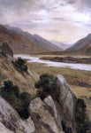  Alexandre Calame Mountainous Riverscape - Hand Painted Oil Painting