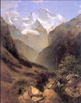  Alexei Kondratevich Savrasov View in Swiss Alps - Hand Painted Oil Painting