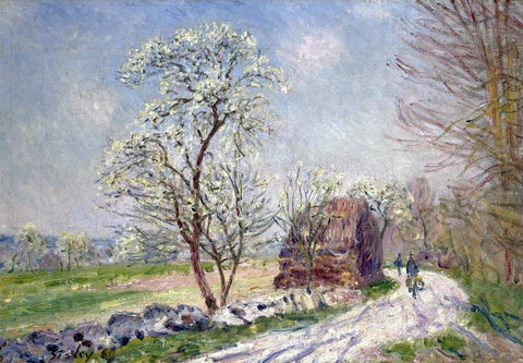  Alfred Sisley Along the Woods in Spring - Hand Painted Oil Painting