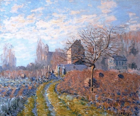  Alfred Sisley Hoar Frost -St. Martin's Summer (Indian Summer) - Hand Painted Oil Painting