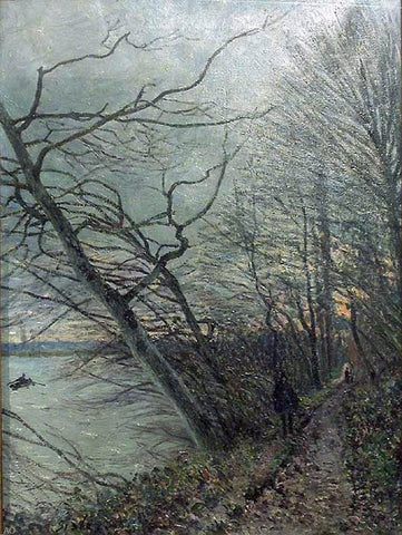  Alfred Sisley Le Bois des Roches - Veneux- Nadon - Hand Painted Oil Painting