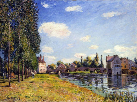 Alfred Sisley Pont Moret in Summer - Hand Painted Oil Painting