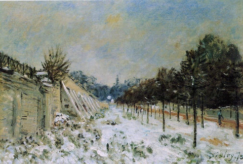  Alfred Sisley Snow at Marly-le-Roi - Hand Painted Oil Painting