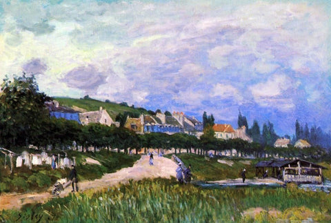  Alfred Sisley The Laundry - Hand Painted Oil Painting