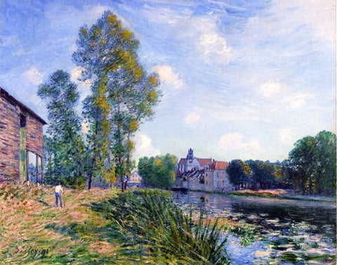  Alfred Sisley The Loing at Moret in Summer - Hand Painted Oil Painting