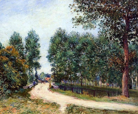  Alfred Sisley The Path from Saint-Mammes, Morning - Hand Painted Oil Painting