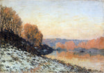  Alfred Sisley The Seine at Bougival in Winter - Hand Painted Oil Painting