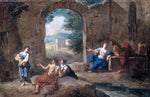  Andrea Locatelli Figures in a Landscape - Hand Painted Oil Painting