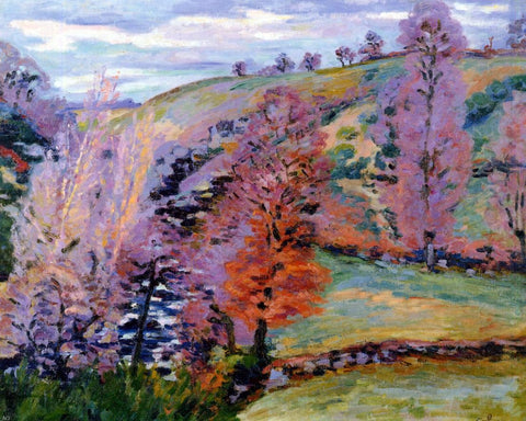  Armand Guillaumin A Crozant Landscape (also known as Grey Weather) - Hand Painted Oil Painting