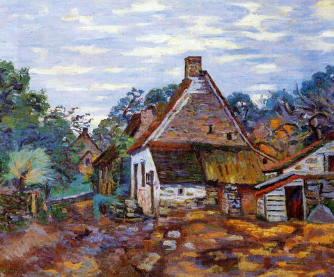 Armand Guillaumin A Village - Hand Painted Oil Painting