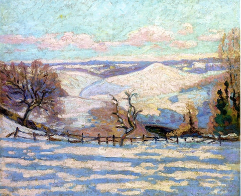  Armand Guillaumin White Frost at Puy Barriou, Crozant - Hand Painted Oil Painting