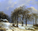  Barend Cornelis Koekkoek Winter Landscape - Hand Painted Oil Painting