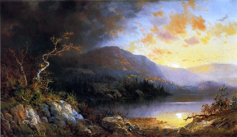  C H Chapin Storm in the Adirondacks - Hand Painted Oil Painting