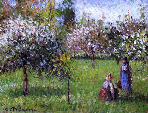  Camille Pissarro Apple Blossoms, Eragny - Hand Painted Oil Painting