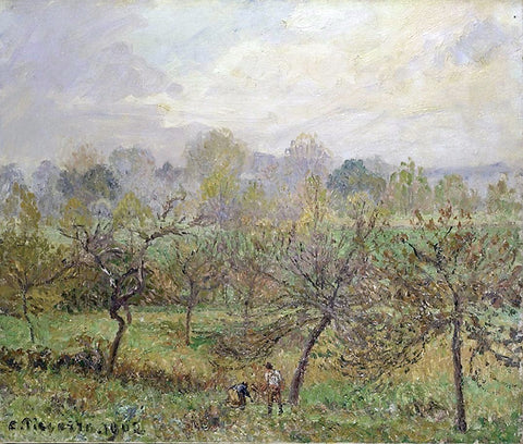  Camille Pissarro Autumn, Morning Mist, Eragny-Sur-Epte - Hand Painted Oil Painting
