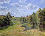  Camille Pissarro Berneval Meadows, Morning - Hand Painted Oil Painting