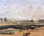  Camille Pissarro Dieppe, Dunquesne Basin, Low Tide, Sun, Morning - Hand Painted Oil Painting