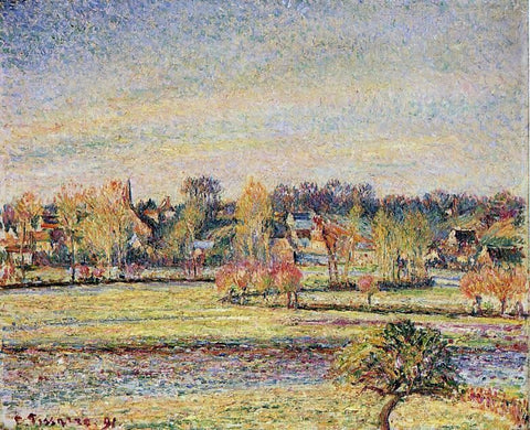  Camille Pissarro Frost, View fom Bazincourt - Hand Painted Oil Painting