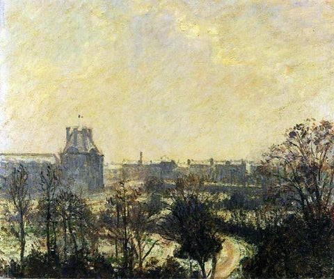  Camille Pissarro Garden of the Louvre: Snow Effect - Hand Painted Oil Painting