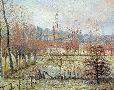 Camille Pissarro Hoarfrost, Morning (also known as Snow Effect in Eragny) - Hand Painted Oil Painting