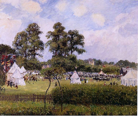  Camille Pissarro Jubilie Celebration at Bedford Park, London - Hand Painted Oil Painting