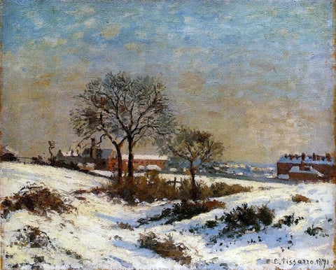 Camille Pissarro Landscape Under Snow, Upper Norwood - Hand Painted Oil Painting