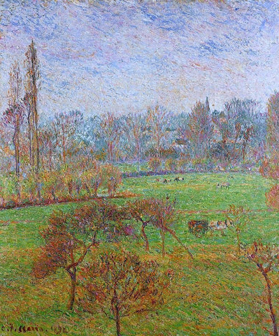  Camille Pissarro Morning, Autumn, Efagny - Hand Painted Oil Painting