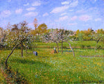  Camille Pissarro Morning, Spring, Grey Weather, Eragny - Hand Painted Oil Painting