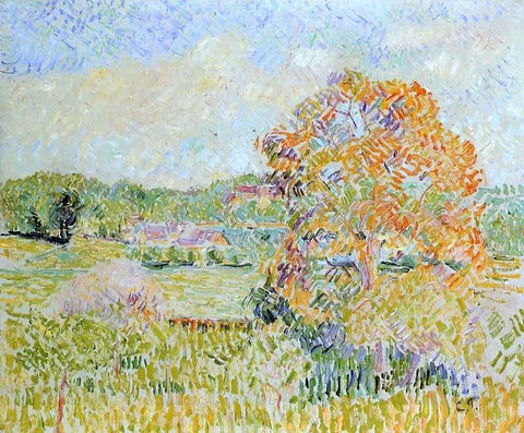  Camille Pissarro Springtime at Eragny (study) - Hand Painted Oil Painting