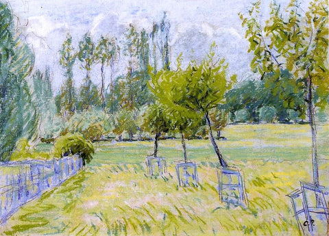  Camille Pissarro Study of Apple Trees at Eragny - Hand Painted Oil Painting