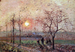  Camille Pissarro Sunset - Hand Painted Oil Painting