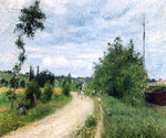  Camille Pissarro The Auvers Road, Pontoise - Hand Painted Oil Painting