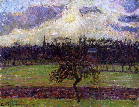  Camille Pissarro The Fields of Eragny, the Apple Tree - Hand Painted Oil Painting