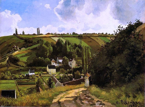  Camille Pissarro The Jallais Hills, Pontoise - Hand Painted Oil Painting