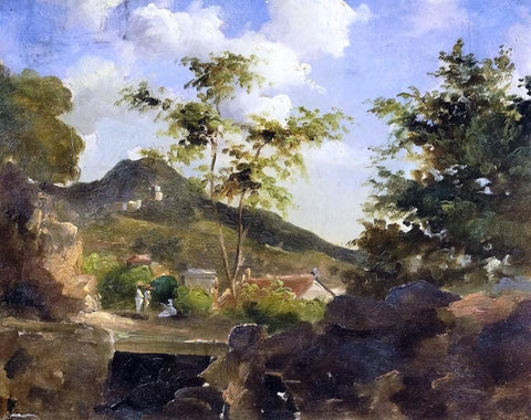  Camille Pissarro Village at the Foot of a Hill in Saint Thomas, Antilles - Hand Painted Oil Painting
