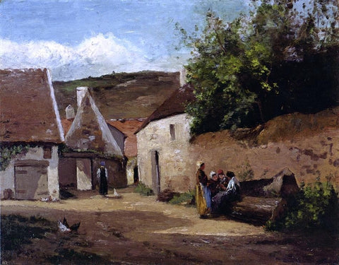  Camille Pissarro Village Corner - Hand Painted Oil Painting