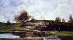  Charles Francois Daubigny Sluice in the Optevoz Valley - Hand Painted Oil Painting