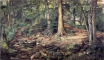  Charles Lewis Fussell Young Girl at Forest Spring - Hand Painted Oil Painting