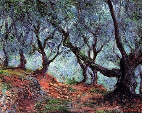  Claude Oscar Monet A Grove of Olive Trees in Bordighera - Hand Painted Oil Painting