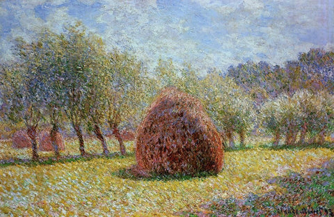  Claude Oscar Monet Haystacks at Giverny - Hand Painted Oil Painting