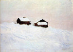  Claude Oscar Monet Houses in the Snow - Hand Painted Oil Painting