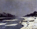  Claude Oscar Monet Ice Floes on the Seine at Bougival - Hand Painted Oil Painting