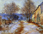  Claude Oscar Monet A Snow Effect at Limetz - Hand Painted Oil Painting
