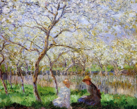  Claude Oscar Monet Springtime - Hand Painted Oil Painting