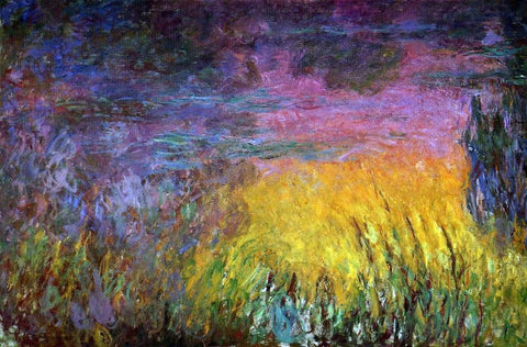  Claude Oscar Monet Sunset (left half) - Hand Painted Oil Painting